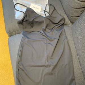 New black mini dress with tags- light material